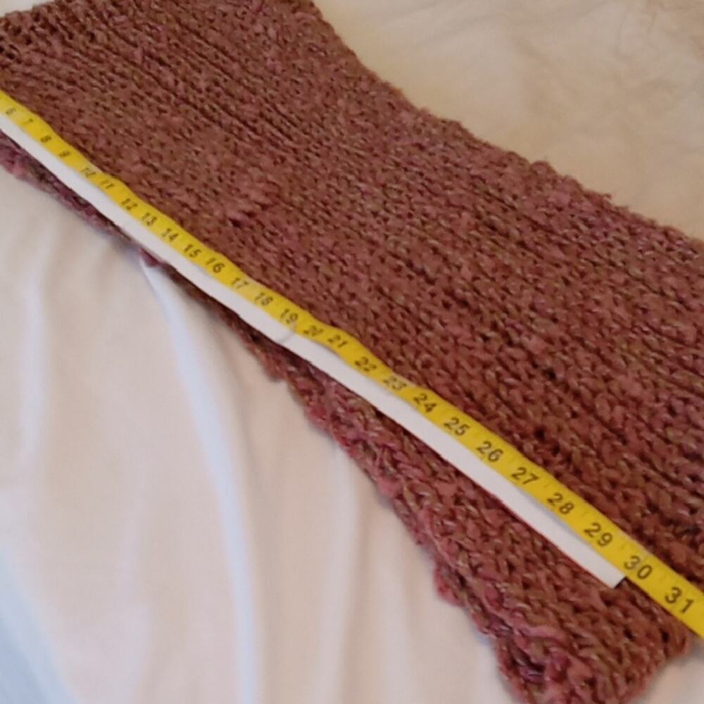 NWT Staring at Star Women's Infinity Cozy Brown Knit Scarf. Versatile, Warm - Picture 7 of 8